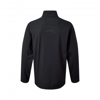 Aston Martin geacă de bărbați cu glugă travek softshell jacket navy blue