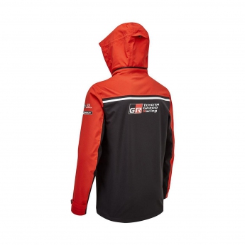 Toyota Gazoo Racing geacă de bărbați cu glugă wrt rain jacket redblack