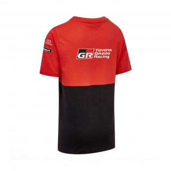 Toyota Gazoo Racing tricou de copii wrt kids team t-shirt redblack