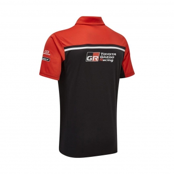 Toyota Gazoo Racing tricou polo wrt mens team polo shirt redblack