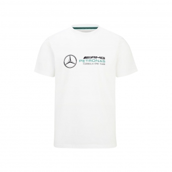 Mercedes AMG Petronas tricou de bărbați logo white F1 Team 2022