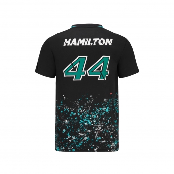 Mercedes AMG Petronas tricou de bărbați Lewis Hamilton sports black F1 Team 2022