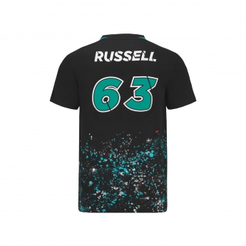Mercedes AMG Petronas tricou de bărbați George Russell sports black F1 Team 2022