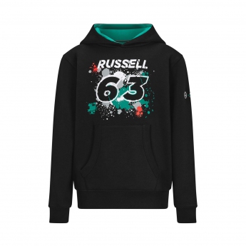 Mercedes AMG Petronas hanorac de bărbați cu glugă George 63 sweatshirt black F1 Team 2022