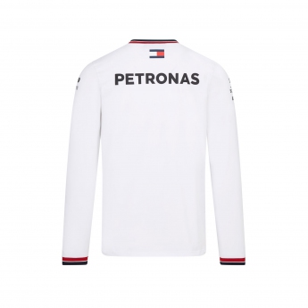 Mercedes AMG Petronas tricou de bărbați cu mânecă lungă white F1 Team 2022