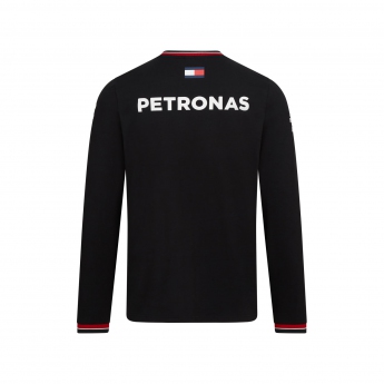 Mercedes AMG Petronas tricou de bărbați cu mânecă lungă black F1 Team 2022
