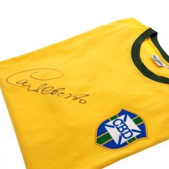 Legende tricou de fotbal Brasil Alberto Signed Shirt