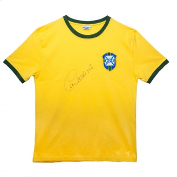 Legende tricou de fotbal Brasil Alberto Signed Shirt