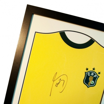 Legende tricou înrămat Brasil Socrates Signed Shirt Silhouette