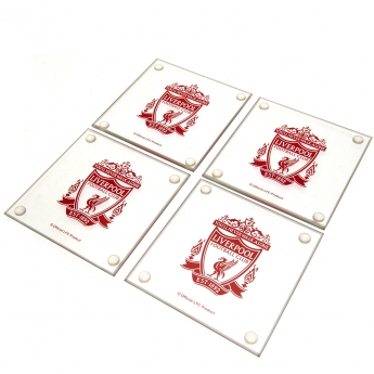 FC Liverpool set suport oale 4pk glass coaster set