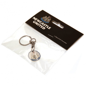 Newcastle United breloc trolley coin keyring