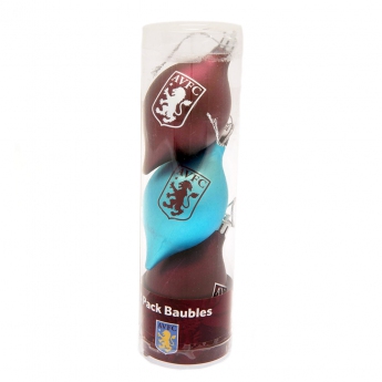 Aston Villa decorațiuni de Crăciun 3pk vintage baubles