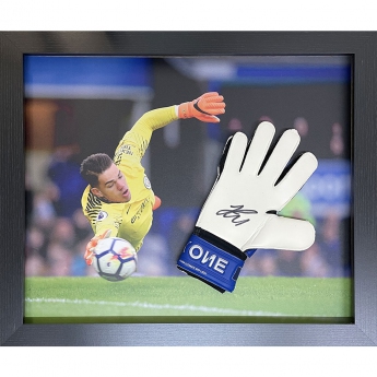 Legende mănuși înrămate Manchester City FC Ederson Signed Glove (Framed)