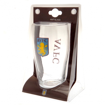 Aston Villa valiză tulip pint glass