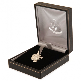 Newcastle United insignă silver plated tie slide