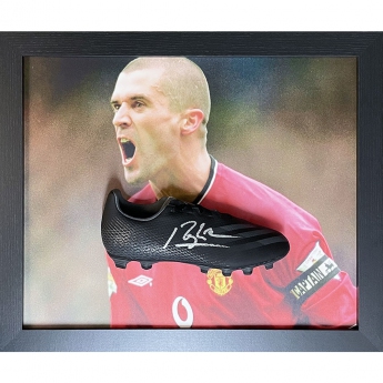 Legende gheată de fotbal în ramă Manchester United FC Keane Signed Boot (Framed)