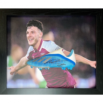 Legende gheată de fotbal în ramă West Ham United FC Rice Signed Boot (Framed)