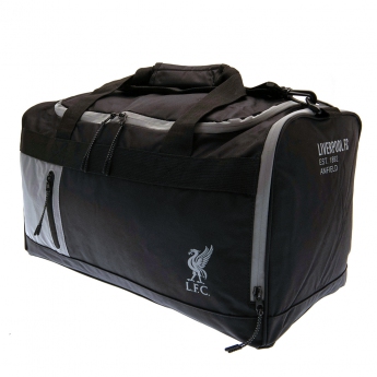 FC Liverpool geantă pentru umăr black and silver holdall