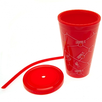 FC Liverpool cească cu pai kids beaker red