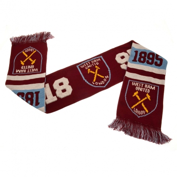 West Ham United eșarfă de iarnă scarf 1895 RT