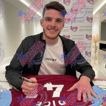 Legende tricou înrămat West Ham United FC Rice Signed Shirt (Framed)