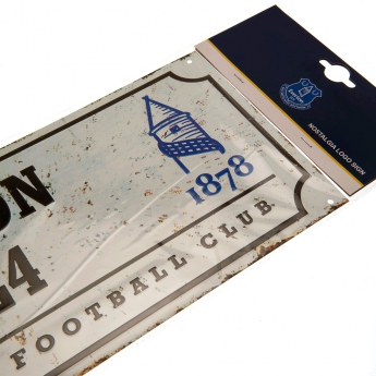 FC Everton semn pe perete street sign retro