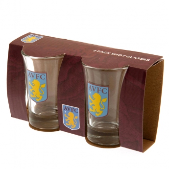 Aston Villa set 2 figurine 2pk shot glass set