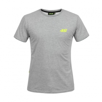 Valentino Rossi tricou de bărbați grey logo VR46 yellow Core