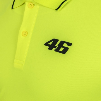 Valentino Rossi tricou polo yellow logo VR46 black Core