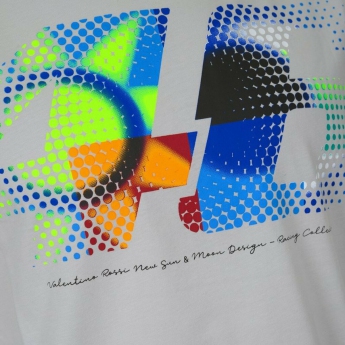 Valentino Rossi tricou de bărbați VR46  -  Sun and Moon grey 2022