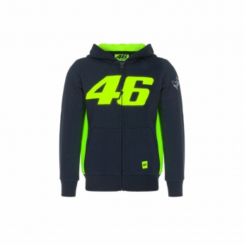 Valentino Rossi hanorac cu glugă pentru copii VR46  -  Classic black 2022