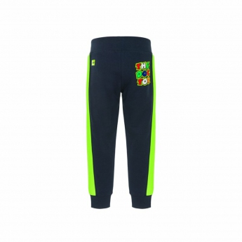 Valentino Rossi pantaloni de trening pentru copii VR46  -  The Doctor black 2022