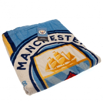 Manchester City poncho de copii Kids Hooded Poncho