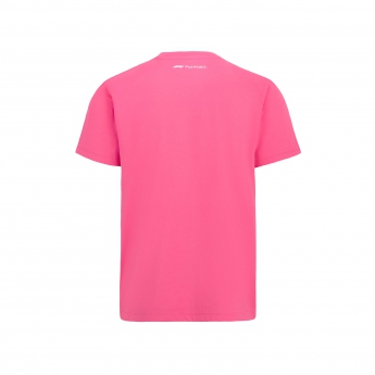 Formula 1 tricou de bărbați Logo Pink F1 Team 2022