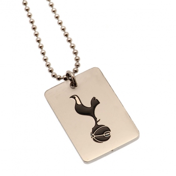 Tottenham Hotspur etichetă de câine pe gât Enamel Crest Dog Tag & Chain