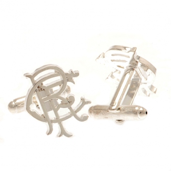 FC Rangers butoni Silver Plated RFC Cufflinks