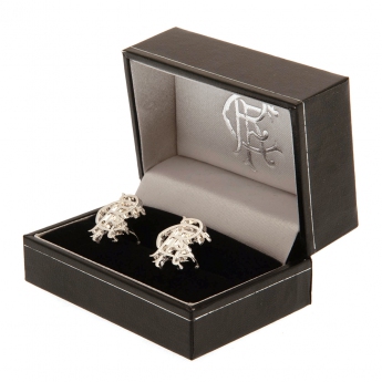 FC Rangers butoni Silver Plated RFC Cufflinks