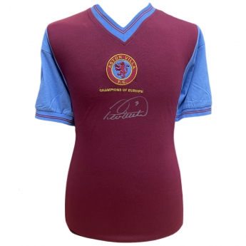 Legende tricou de fotbal Aston Villa 1982 Withe Signed Shirt