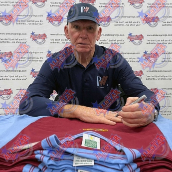 Legende tricou de fotbal Aston Villa 1982 Withe Signed Shirt