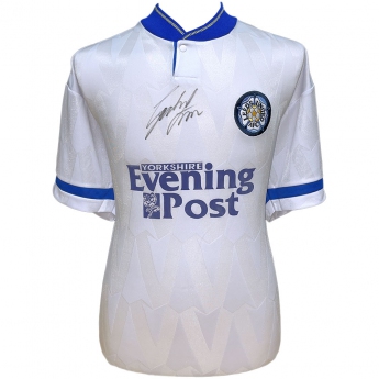 Legende tricou de fotbal Leeds United 1992 Strachan Signed Shirt