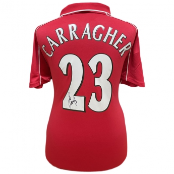 Legende tricou de fotbal Liverpool 2000 Carragher Signed Shirt