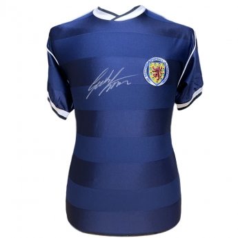 Legende tricou de fotbal Scottish 1986 Strachan Signed Shirt