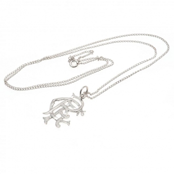 FC Rangers lănțișor de gât cu pandantiv Sterling Silver Pendant & Chain Small