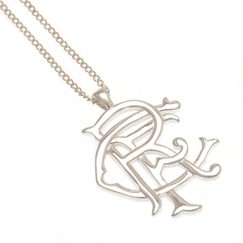 FC Rangers lănțișor de gât cu pandantiv Sterling Silver Pendant & Chain Fixed