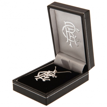 FC Rangers lănțișor de gât cu pandantiv Sterling Silver Pendant & Chain Fixed