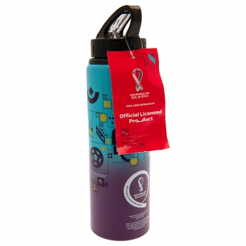 Echipa națională de fotbal sticlă de băut World Cup Qatar 2022 Aluminium XL