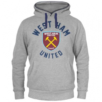 West Ham United hanorac de bărbați cu glugă graphic grey