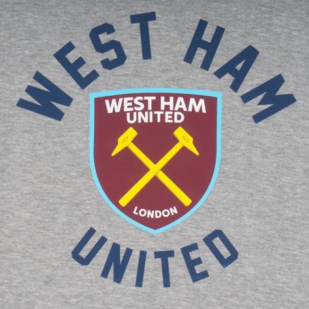 West Ham United hanorac de bărbați cu glugă graphic grey