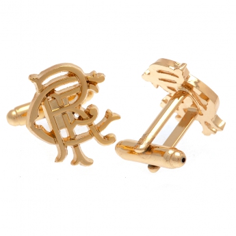 FC Rangers butoni Gold Plated RFC Cufflinks