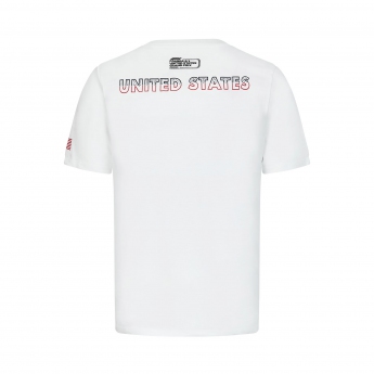 Formula 1 tricou de bărbați USA white F1 Team 2022